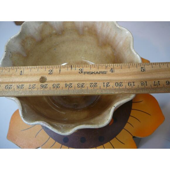 Vintage John Garrou Pottery Apple Baker Old Port N.C  1995 signed - Picture 7 of 7